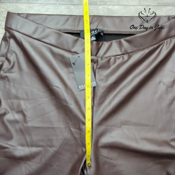 Eloquii Faux Leather Pull On Slim Pants Size 14 - Picture 4 of 6